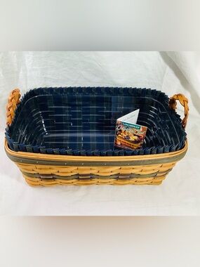Longaberger 1997 Welcome Home Basket Collector Club Braided Handles Large